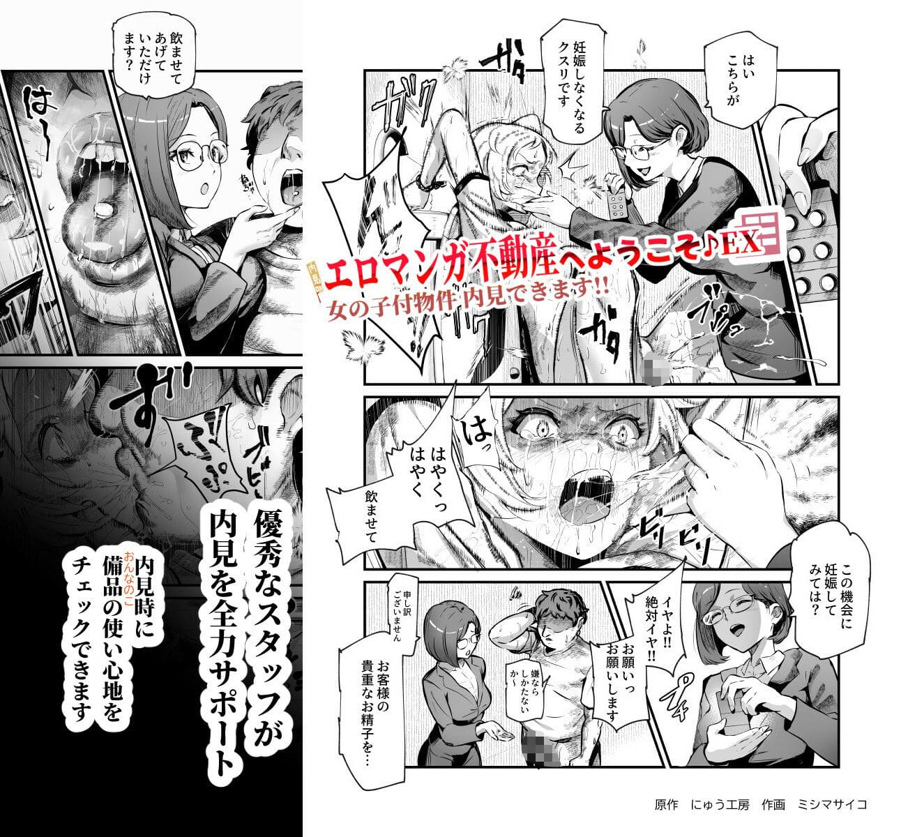にゅう工房の人気シリーズ「エロマンガ不動産へようこそ♪EX」